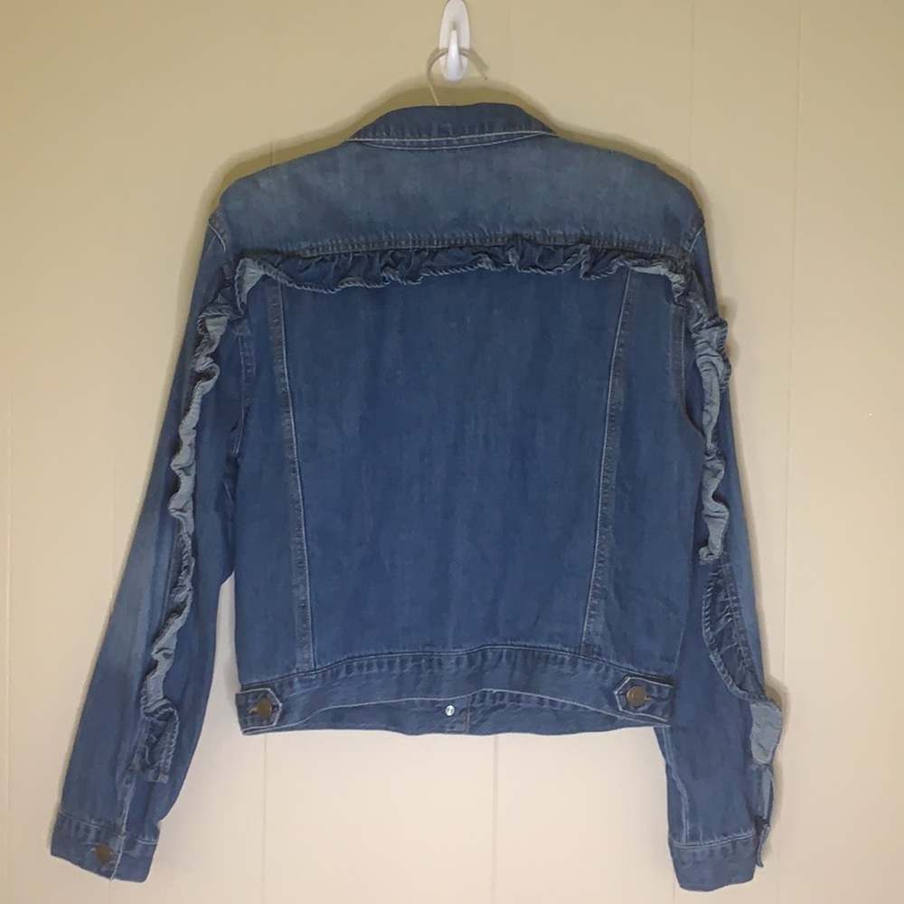 C&V Ruffle Jean Jacket - Picture 2 of 3